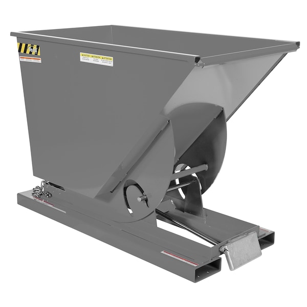 Vestil Heavy Duty Self-Dump Hopper .75 Cubic Yard 6000 lb Machine Gray D-75-HD-GY-MG - main